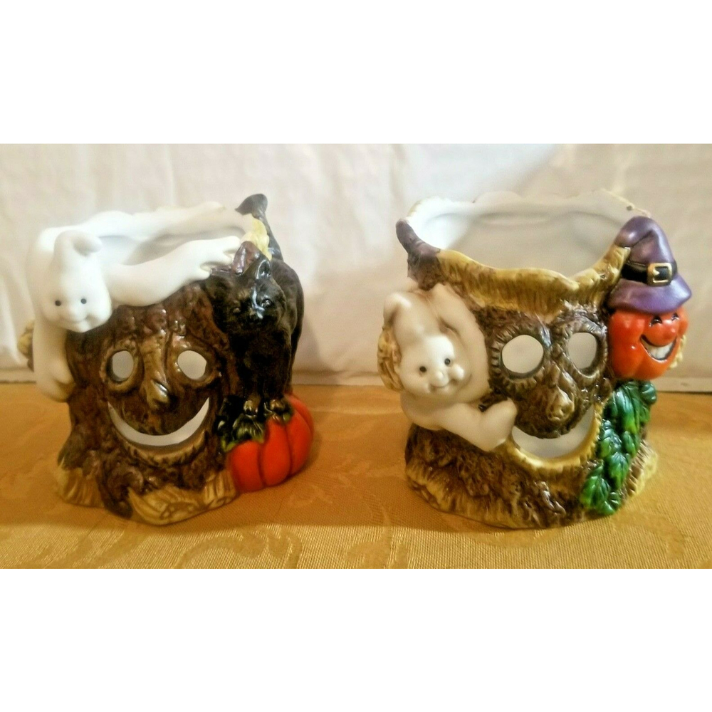 Halloween Votive Short Candle Holder Set of 2
